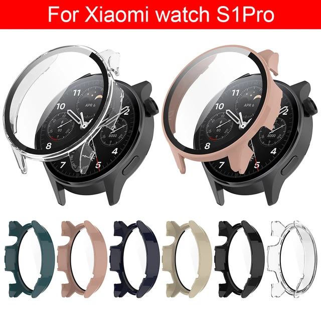 2 In 1 Film + Case For Xiaomi Watch S1 Pro Screen Protector Sleeve PC Shell