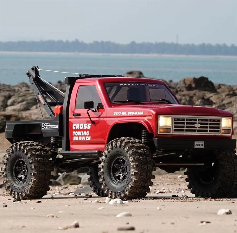 CROSSRC RC Cars EMO X3 Rescue Off-Road Vehicle 1/8 Big Tiger Electric Multi-Function Simulated Rescue Vehicle RTR Model Car Gift 2