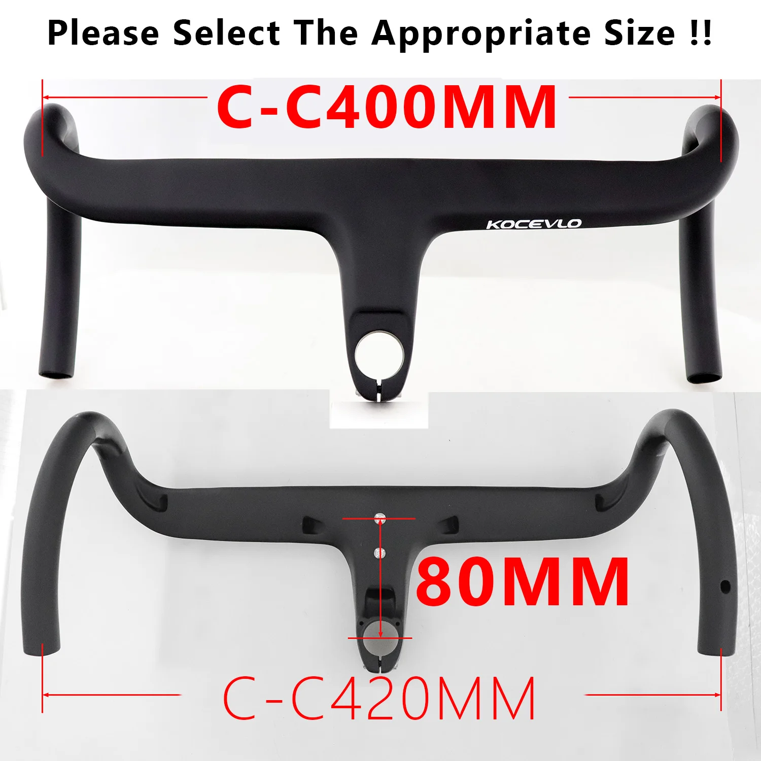 KOCEVLO Road Bike Full Carbon Fiber Stem Integrated Bicycle