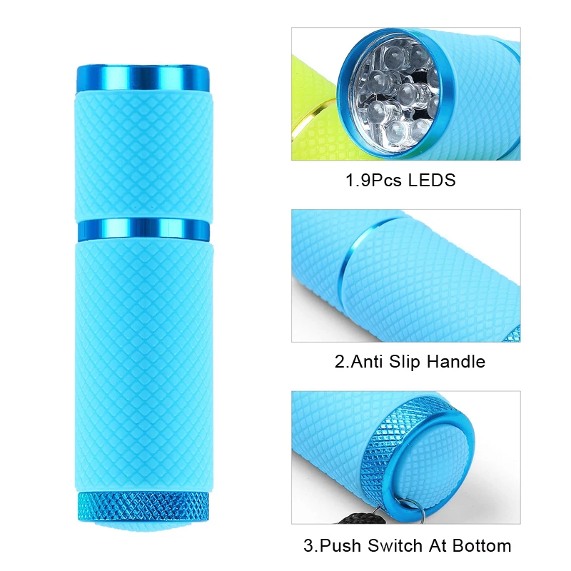 Compact LED UV Nail Dryer for Gel Polish - Portable Fast Drying Handheld Tool