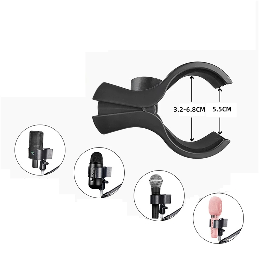 Universal Microphone Clip Mic Holder Handheld Microphone Wireless/Wire Fixed Head Stand Clips Adapters