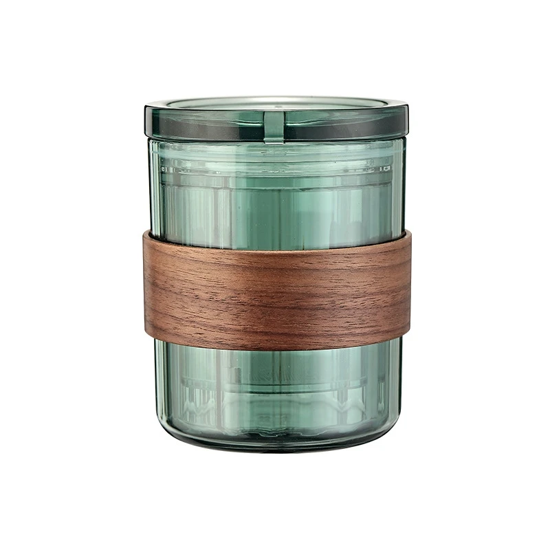 

Portable Filter Filter Cup Filter Travel Coffee Hand Pour Cup High Temperature Resistance Green-Transparent
