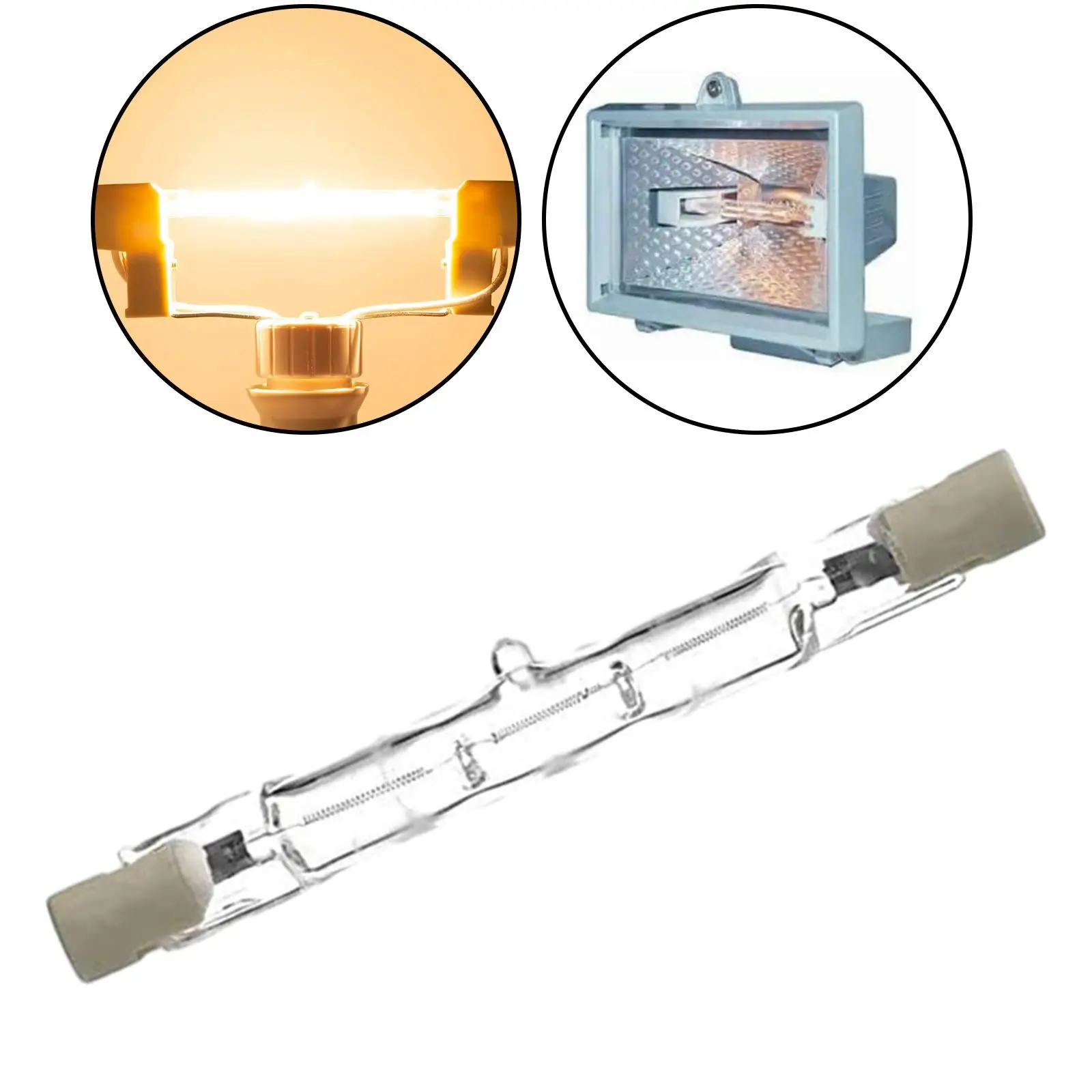 2X Halogen Linear Light Bulb Dimmable 22-240V for Landscape Streetlight Ceiling 3