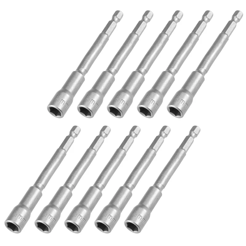 10-pcs-hex-sockets-nut-driver-8mm-1-4-quick-change-hex-shank-magnetic