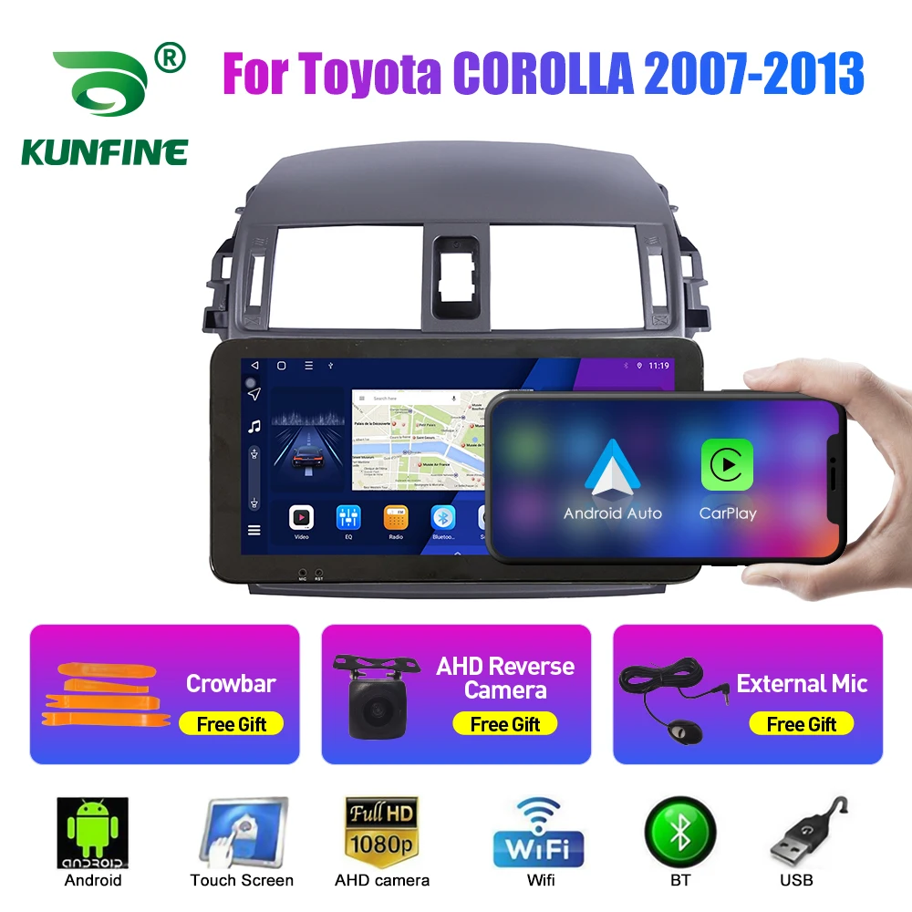 

Car Stereo for Toyota COROLLA 2007-2013 Octa Core 1024*600 Android 10.0 Car DVD GPS Navigation Player Deckless Radio Headunit