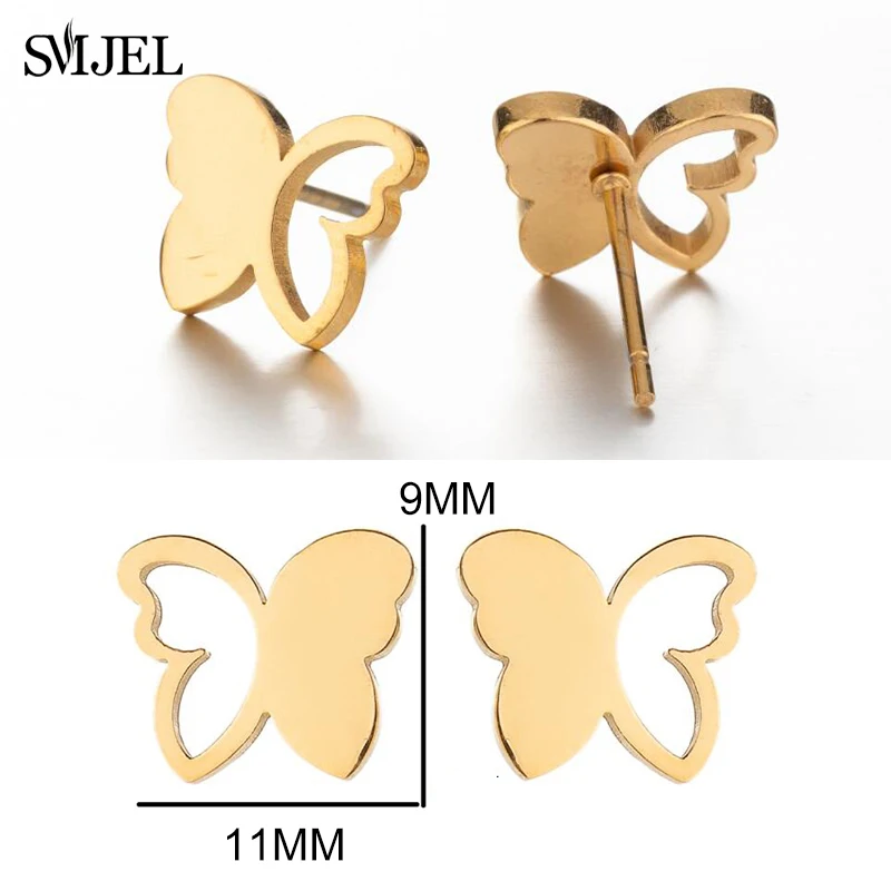 Winzige koreanische Edelstahl-Schmetterlings-Ohrstecker für Damen und Mädchen – Trend 2026 – Modischer Schmetterlings-Ohrring-Schmuck im Großhandel – Detail 28