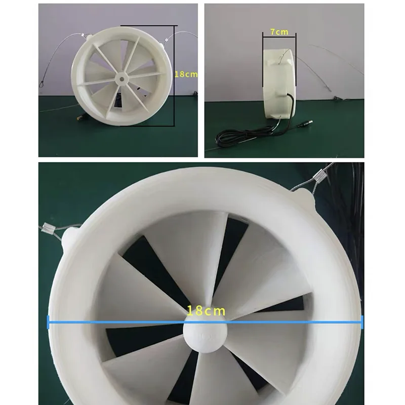 12V Dual-Purpose Turbine Generator Outdoor Generator Usb Charger Wind Power Water Manual Household Manual Household,solar wind generator