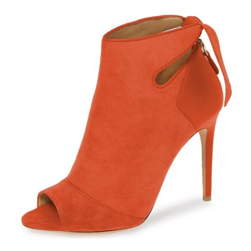 

SHOFOO shoes Fashion women's shoes. Suede. About 11 cm heel height. Roman shoes. Peep toe shoes. Women's shoes for fashion show