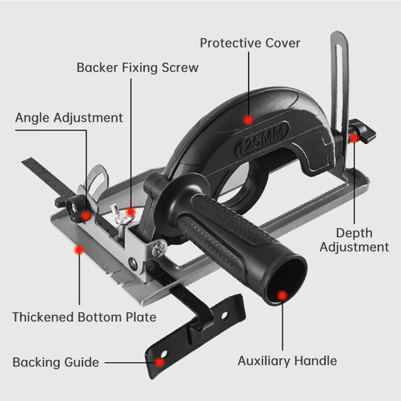 Angle Grinder Base Detachable Professional Protective 0-45 Degree Woodworking Metalworking Bracket Accessories angle grinder electric angle grinder angle grinder bracket