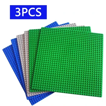 3PCS Classic Base Plates Blocks 32x32 32x16 Dots ABS Plastic Building BasePlates Bricks Assembly City Road MOC Friends City Toys