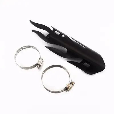 

Black Flame Exhaust Muffler Pipe Heat Shield Cover Heel Guard Cruiser Chopper XL