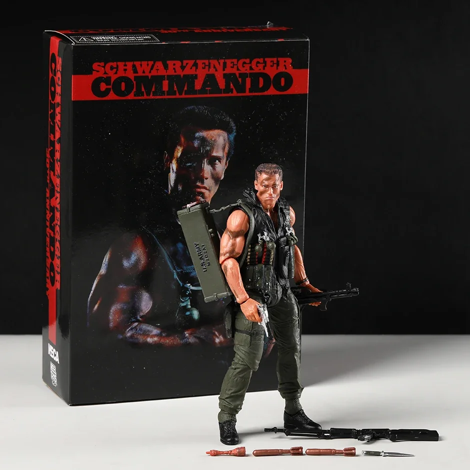 NECA Commando 30th Anniversary John Matrix Action Figure Figurine