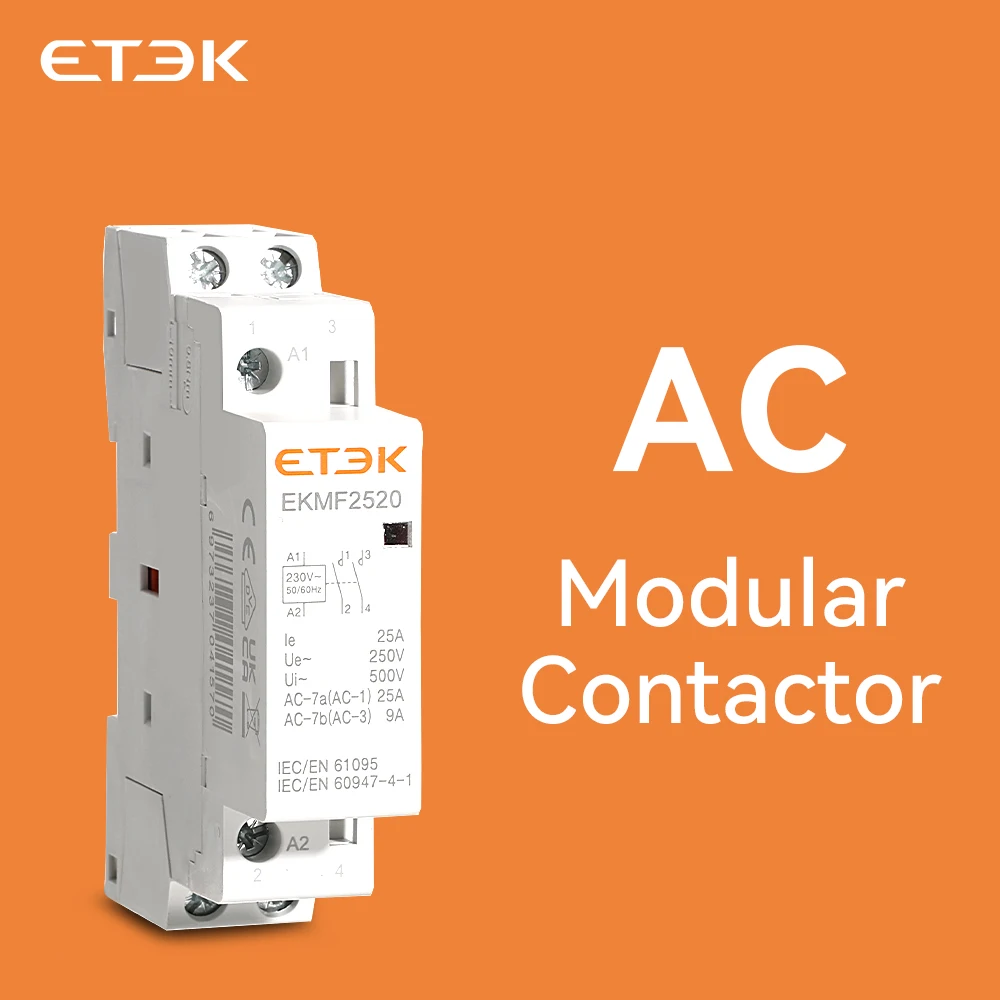 DE CM2 20 Contactor modular 2P 20A 2NA 1 mód.  Material Eléctrico Online -  Pídalo hoy, recíbalo mañana