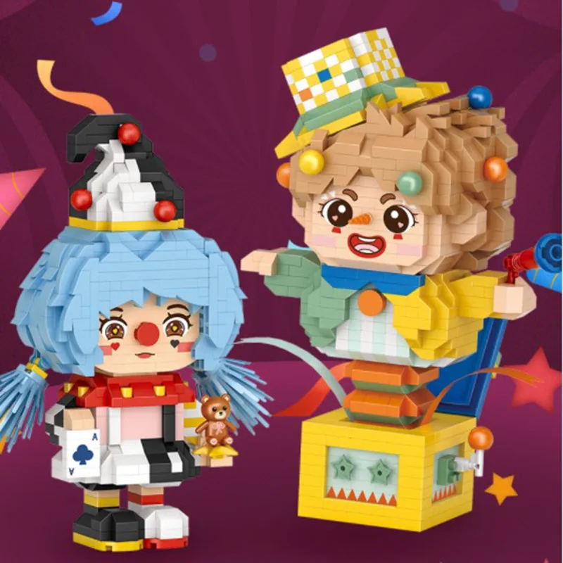 LOZ Diamond Building Blocks Figures Cartoon Surprise Clown Micro DIY