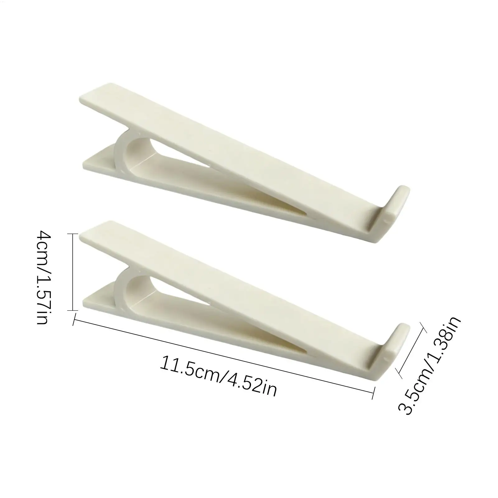 Ergonomic Height-Adjustable Non-Slip Keyboard Riser for Desk and Home Office (Set of 2)