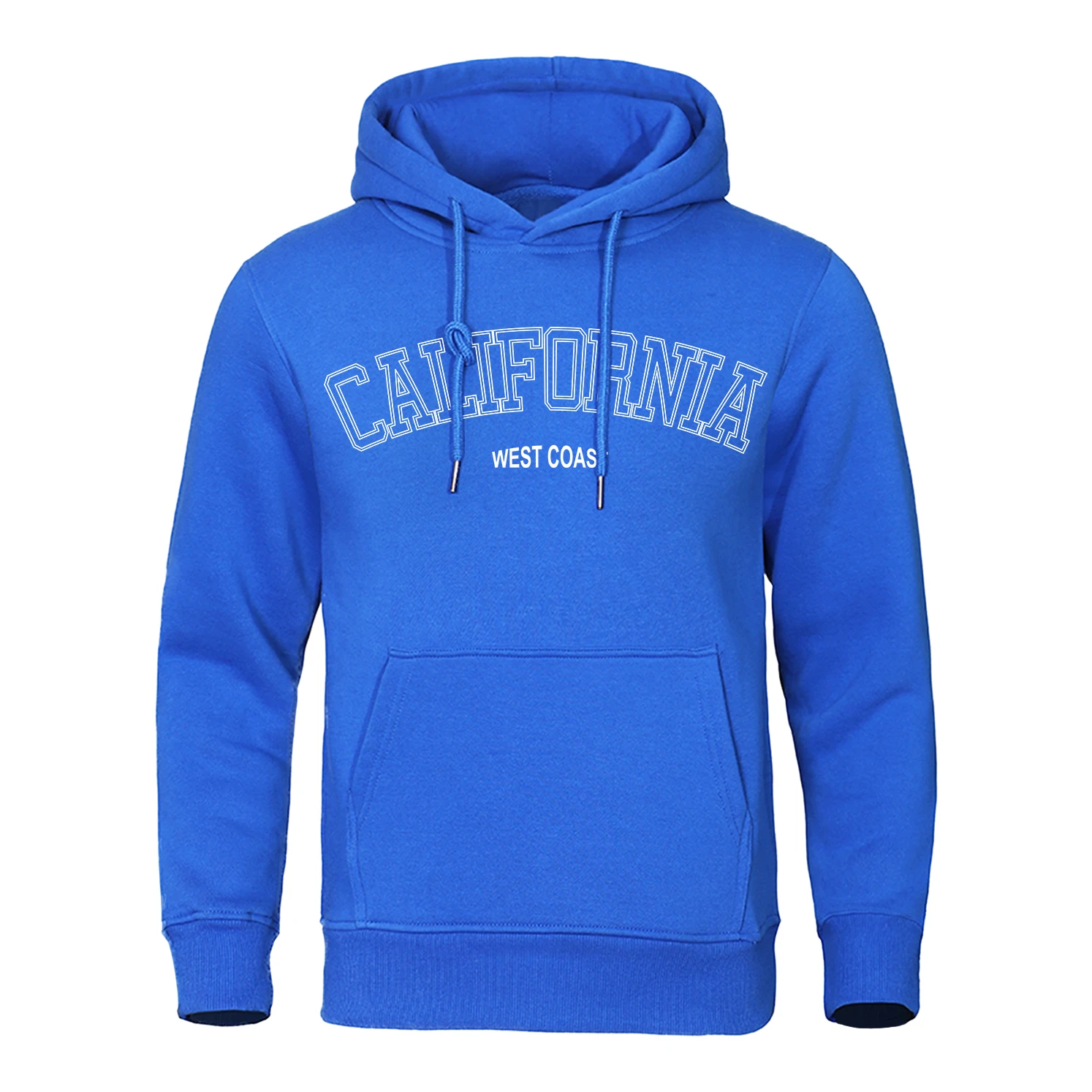 

California West Coast Printing Mens Hoody Crewneck Hip Hop Clothes Casual Fleece Pullover Pullover New Fashion Streetwear Man