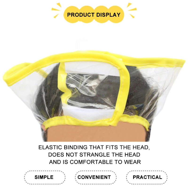 Hair Cutting Hat 1PC Waterproof Shampoo Shawl Hair Funnel Baked Oil Dyed Hair Care Shawl Shampoo for Household Wash Rinse Dye
