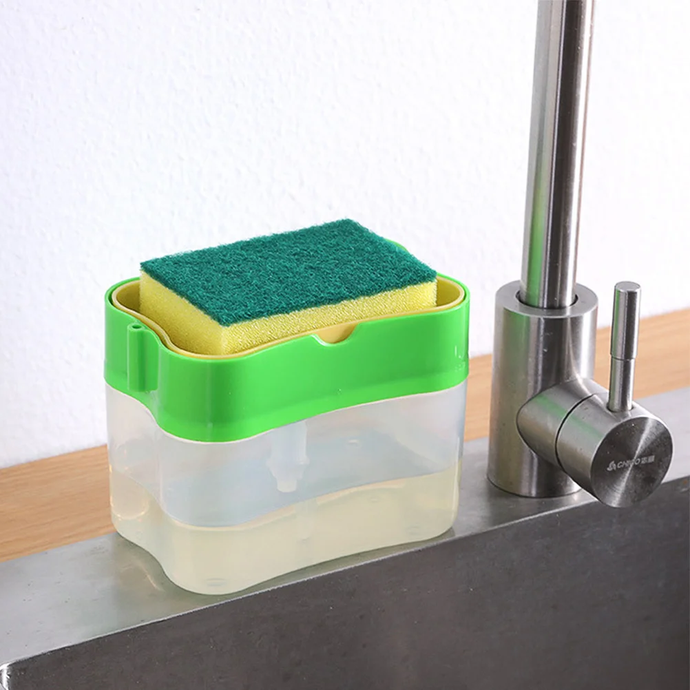 

1 Set Kitchen Sponge Dispenser of 2 in 1 Dish Soap Dish Sponge Holder Kitchen Tabletop Sink Box
