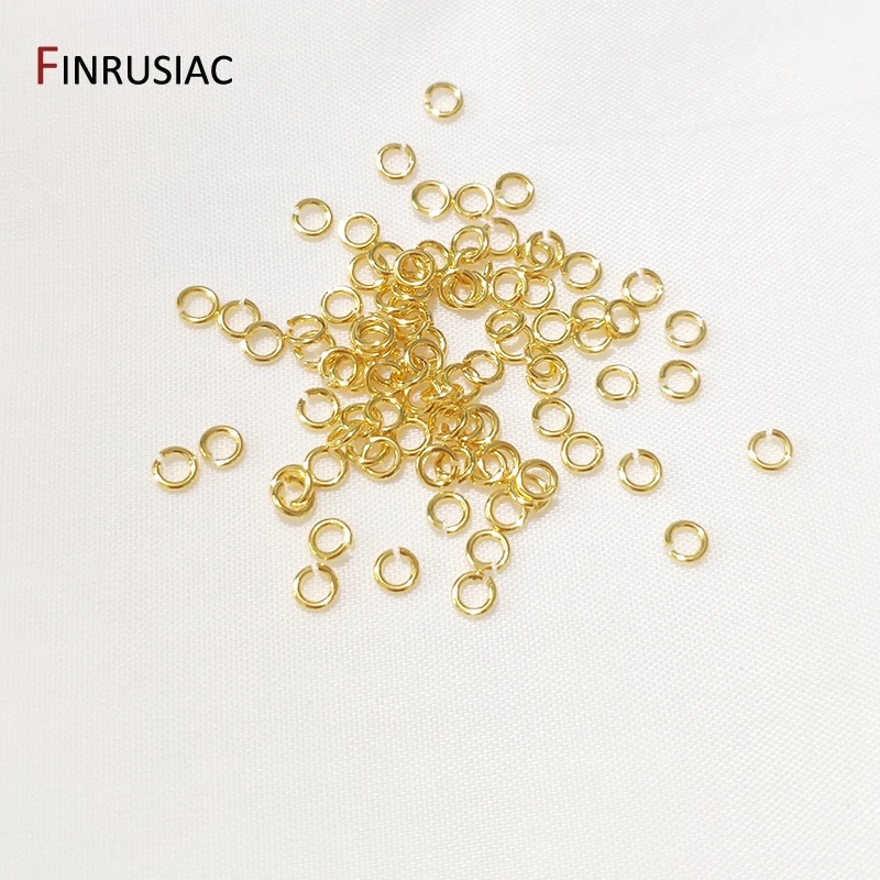 900 PCS Gold Jump Rings for Jewelry Making Plated Brass Open Jump Rings  Bulk for