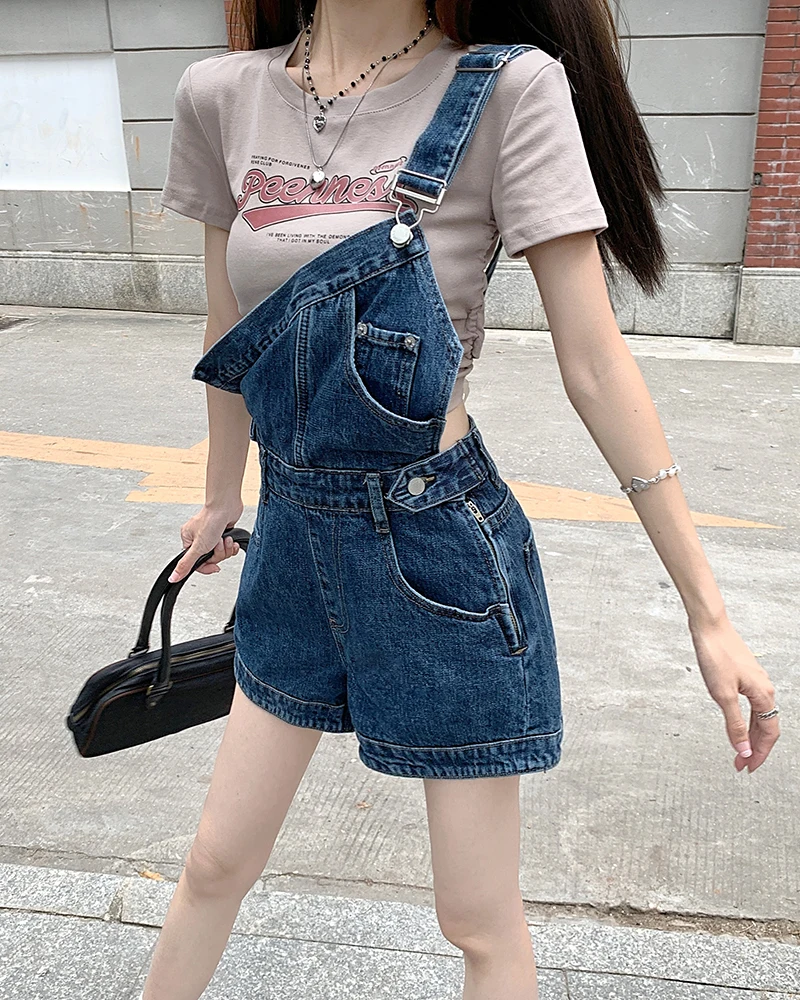 gerucht Vergelijken aangrenzend Korean Denim Jumpsuit Shorts | Korean Denim Short Overalls | Summer Jumpsuit  Korean - Rompers&playsuits - Aliexpress