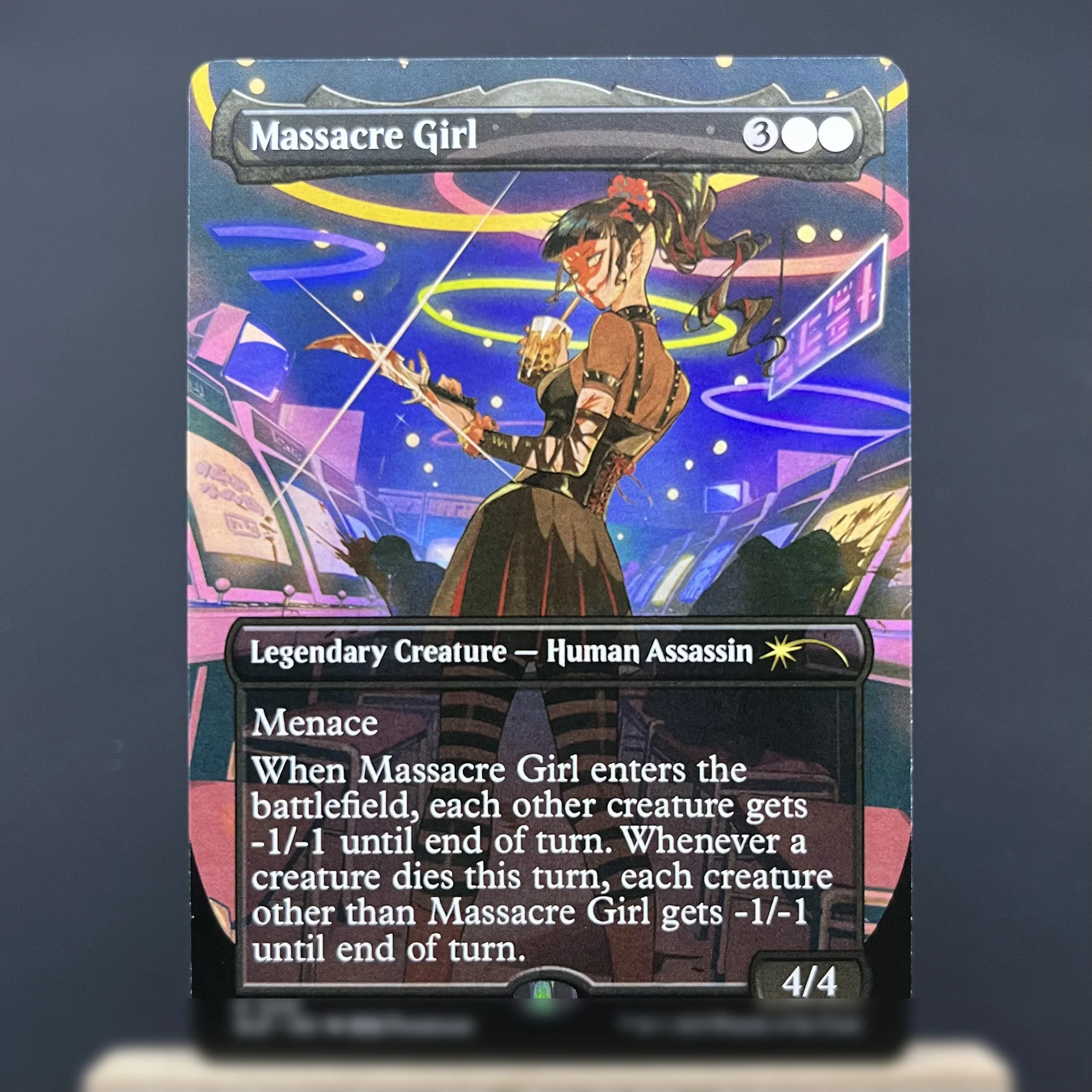 TCG Cards SLD HOLO2-Ⅰ02 German Black Core Massacre Girl Dryad of the Ilysian Grove Bitterblossom Inkmoth Nexu Breeding Pool Card Games