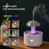 Cloud Rain Humidifier Raindrop Aromatherapy Essential Oil Diffuser Night Light Fountain Water Drop Sound 7 Colors LED Diffuser 1