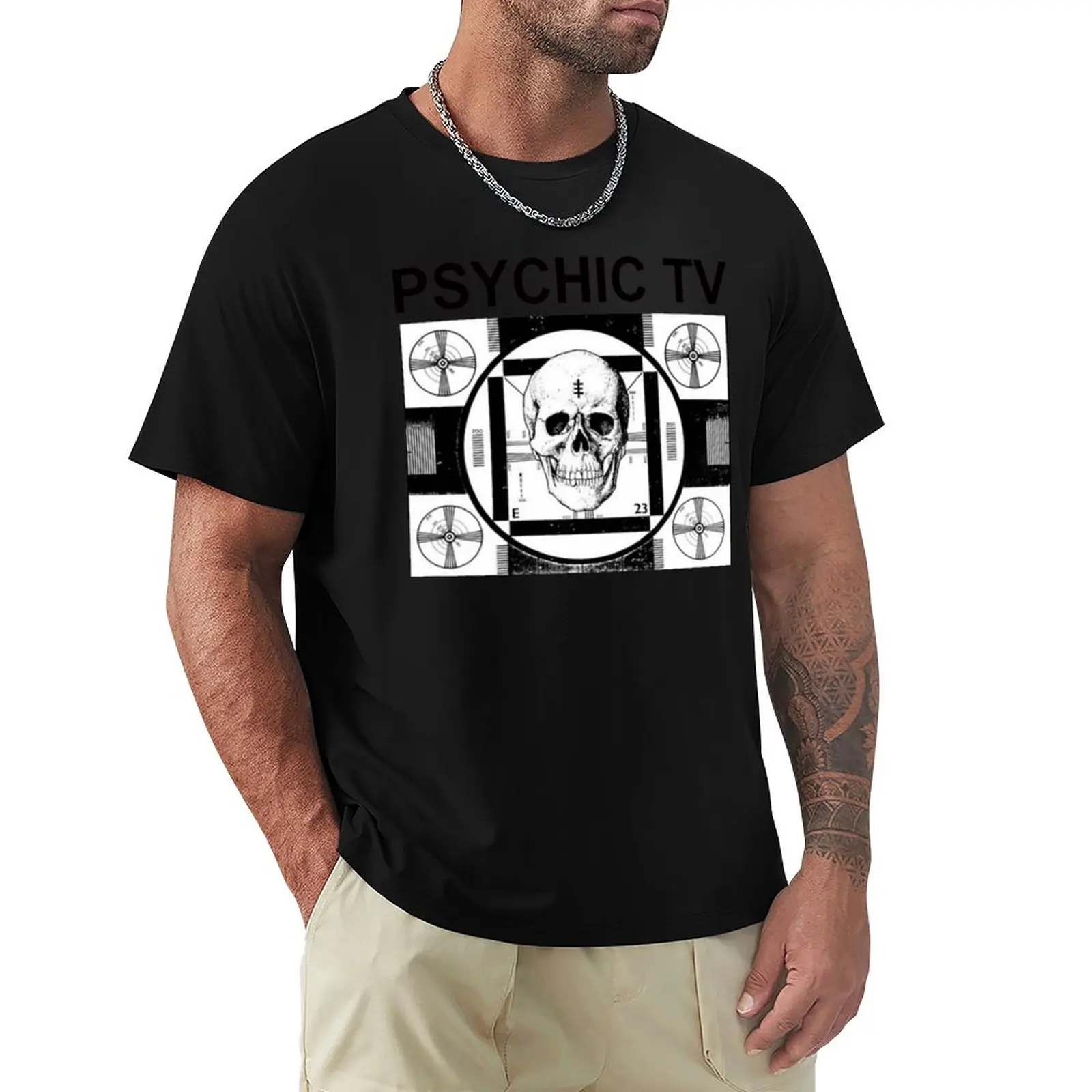 

Psychic TV Graphic T-Shirt graphics boys whites mens graphic t-shirts