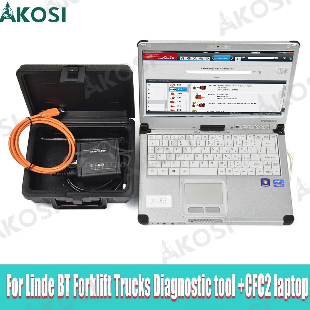 

Toughbook CFC2 и Для Linde Canbox адаптер BT Kit Pathfinder LSG Forklift Профессиональный диагностический инструмент