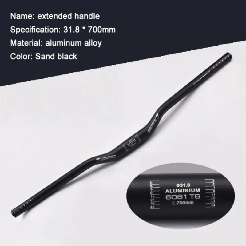 MTB Mountain Bike Swallow Handlebar Aluminum Alloy 700mm Diameter 31.8mm 313g Matte Texture Accessories Parts