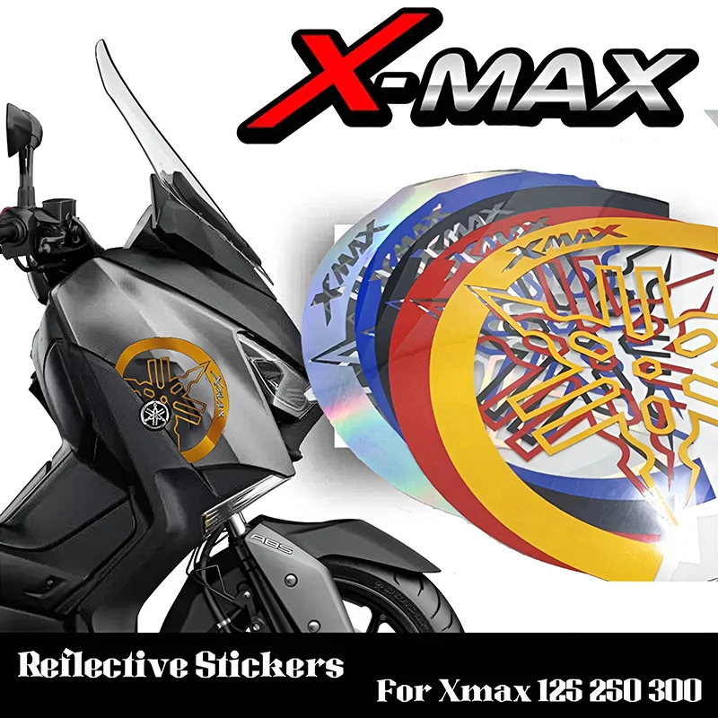 야마하스 수정 바디 반사 방수 오토바이 스티커, 엔진 장식 데칼, Xmax300 에..