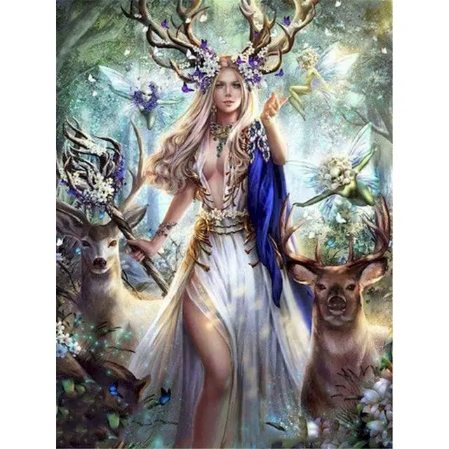 Painting By Numbers Fantasy Characters Woodland Fairy Queen