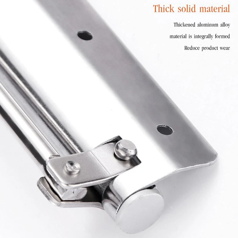 Adjustable Door Closer,Aluminum Alloy Automatic Door Closer,Spring Automatic Closing Device,Suitable For Many Types Of