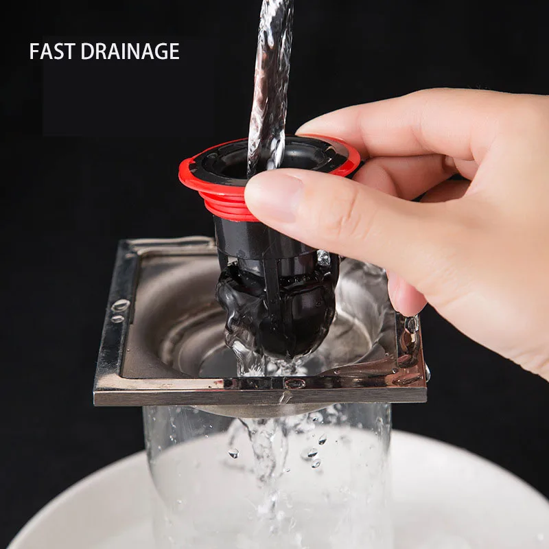 Bath Shower Floor Strainer Cover Plug Trap Siphon Sink Kitchen Bathroom Water Drain Filter Insect Prevention Deodorant Drain filter Shower drain cover Drain strainer Floor drain filter Shower drain