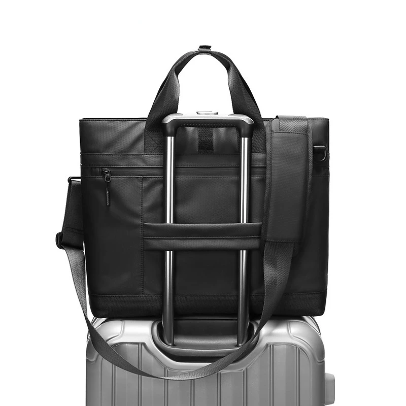Brand Shoulder Bag Fashion Work Commuter Bag Men's Handbag Can Put A4 Waterproof Messenger Briefcase 17 Inch Laptop Bag Men's