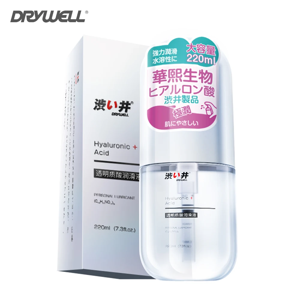 Drywell 220ml Hyaluronic Acid Sex Lubricant Natural Waterbased Lube