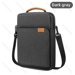 Premium Tablet Shoulder Bag Carrying Case - Universal Fit for 9-11 Inch Tablets, Durable Storage for Tablets, Accessories, and More (Dark Gray)