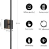 Modern LED Wall Lamps USB Rechargeable Wall Light For Living Room Bedroom Bathroom Study Foyer Hallway Decor Lighting Fixtures 5