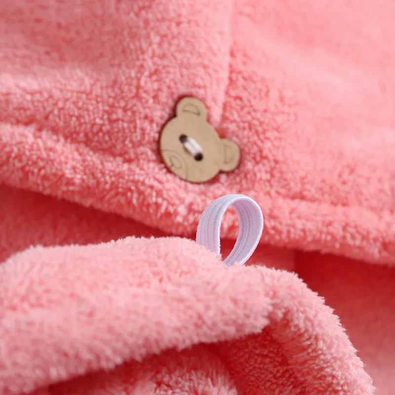 10Pcs Quick Dry Hair Quick Drying Microfiber Towels Bathroom Nursing Cap With Buckle Sauna Spa Towel Bath