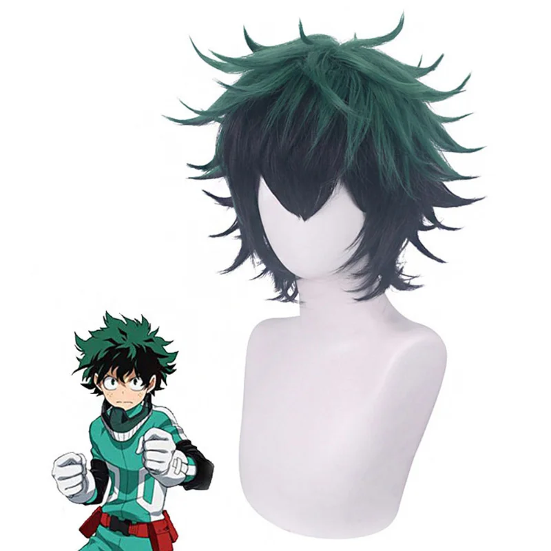 

Anime My Hero Academia - Midoriya Izuku Cosplay Wig Boku No Hero Academia/Academy Role Play Hair Izuku Midoriya Deku Wigs Props