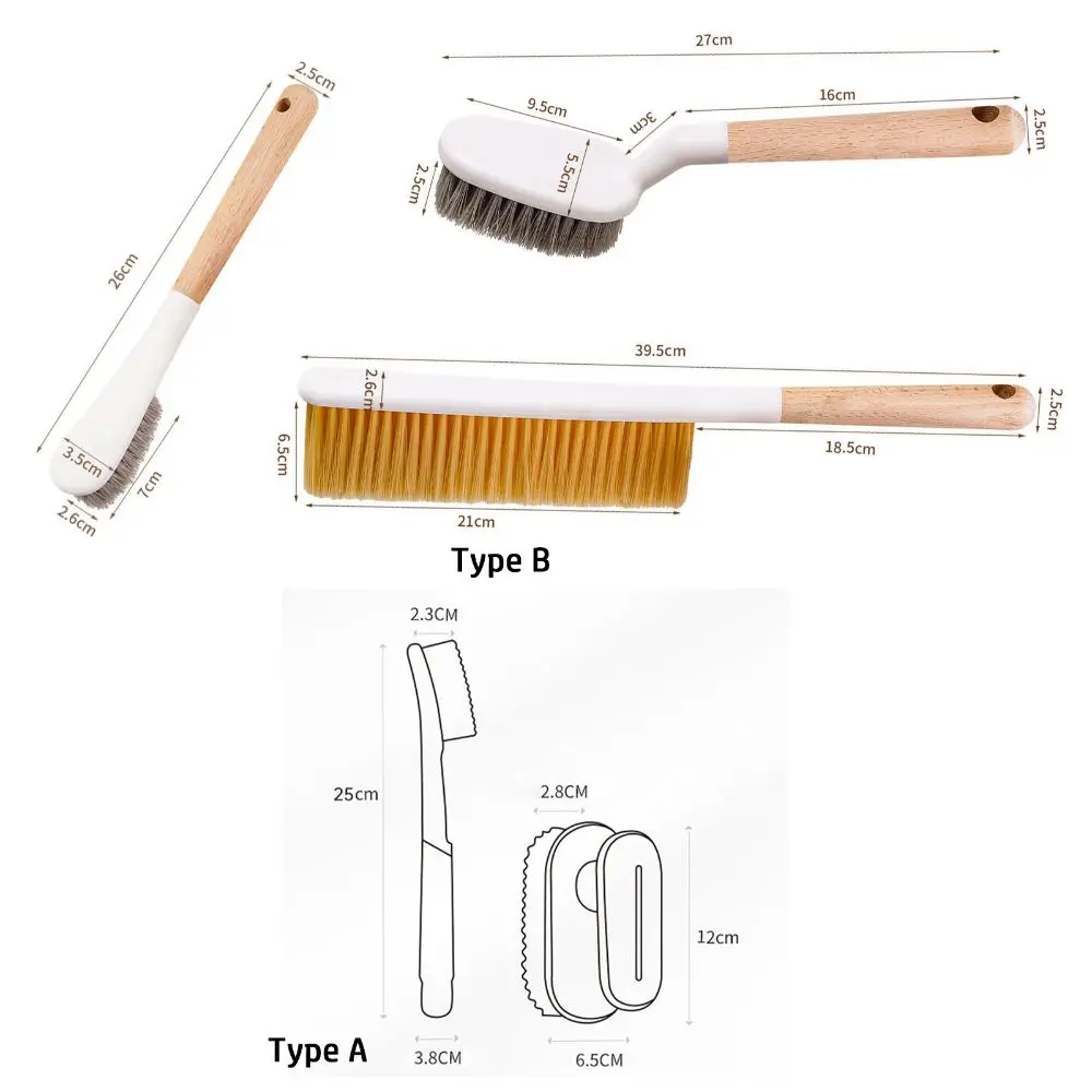 Home Multifunctional Cleaning Shoe Brush Long Handle Soft Bristle Shoe Brush Hangable Does Not Hurt Shoes Laundry brush 6