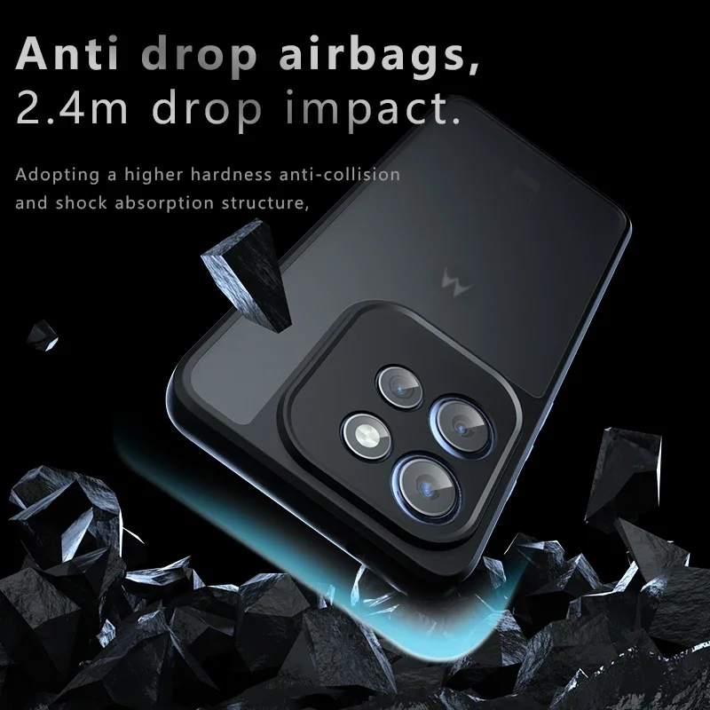 Ultimate Airbag Super Protection Soft TPU+PC Clear Matte Back Cover Phone Case