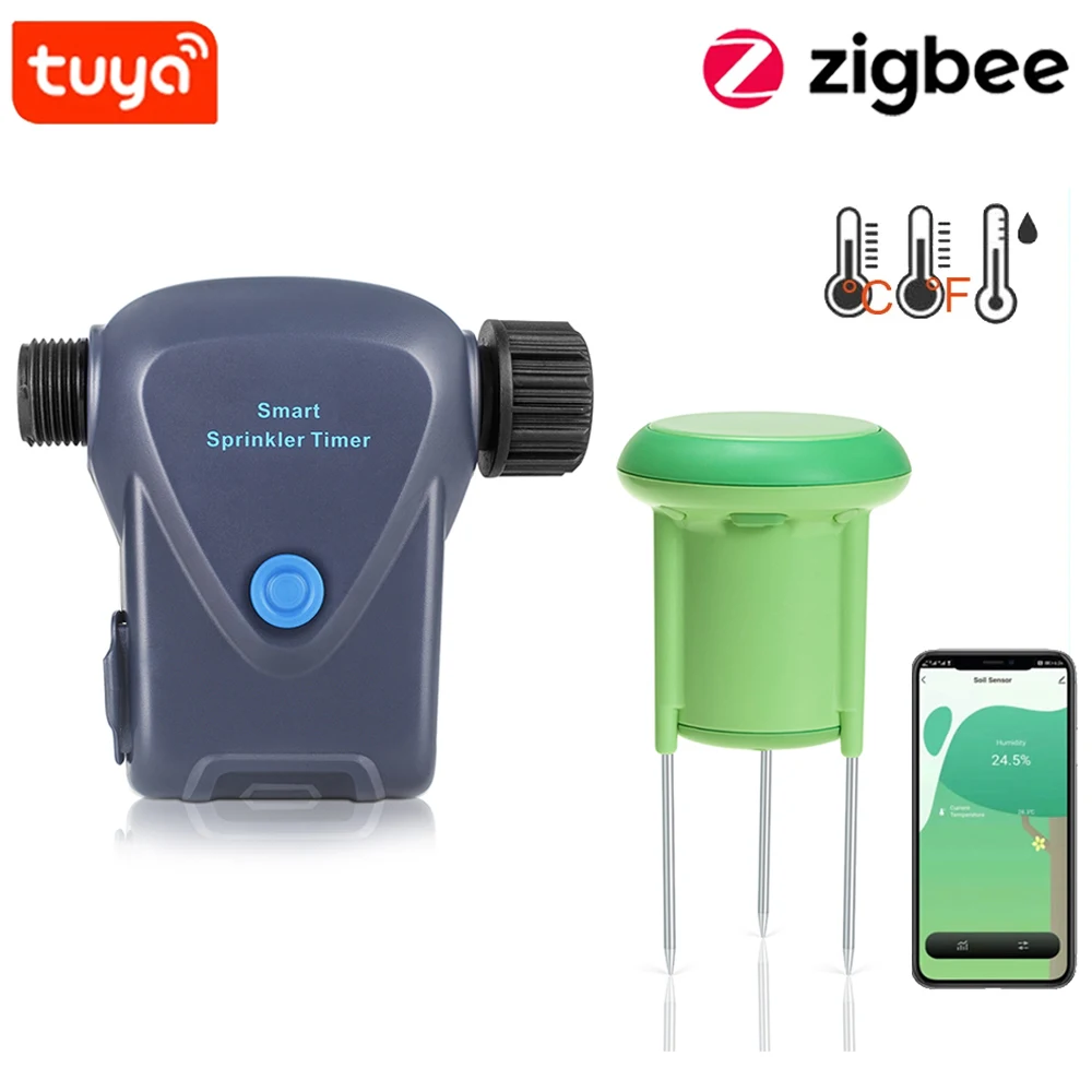 TuyaSmartZigbeeWateringTimerSmartSprinklerDripIrrigationSystem