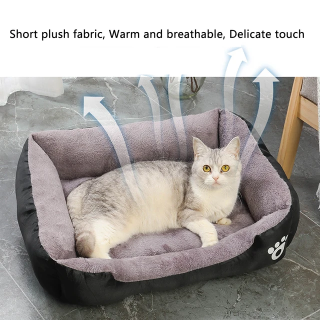 5 Sizes Large Dog Kennel Comfortable Cat Sofa Bed for Small Dog Nest Winter Warm Pet Cat Sleeping Bed Soft House Accessories 6