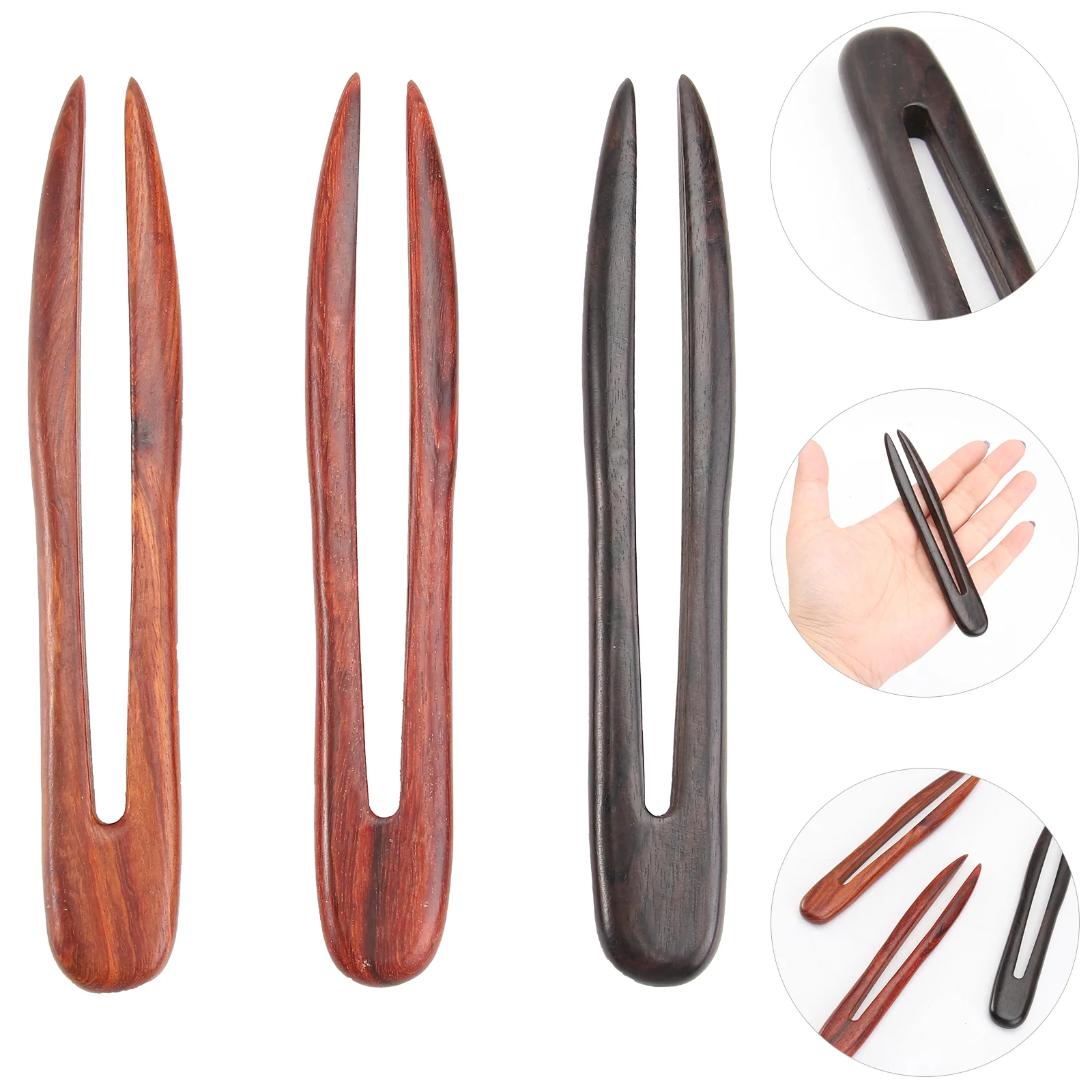 

3 шт., U-образные заколки для волос в стиле ретро