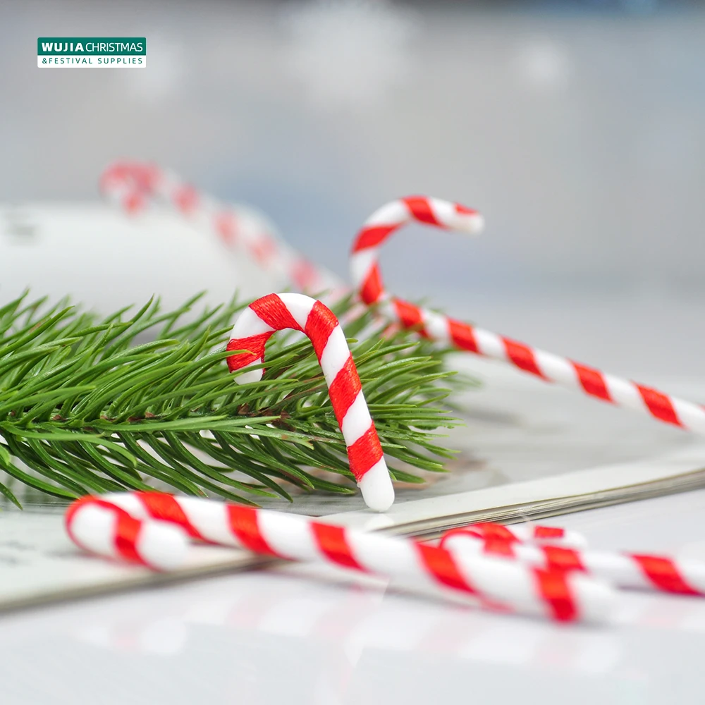 30pcs Christmas Decoration Candy Cane Twisted Crutch Xmas Tree Hanging Ornaments For Holiday Party Children Toy New Year Navidad christmas decorations