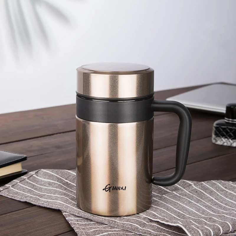 Large-Capacity Stainless Steel Vacuum Insulated Flask - Premium Household Heat Retention Cup