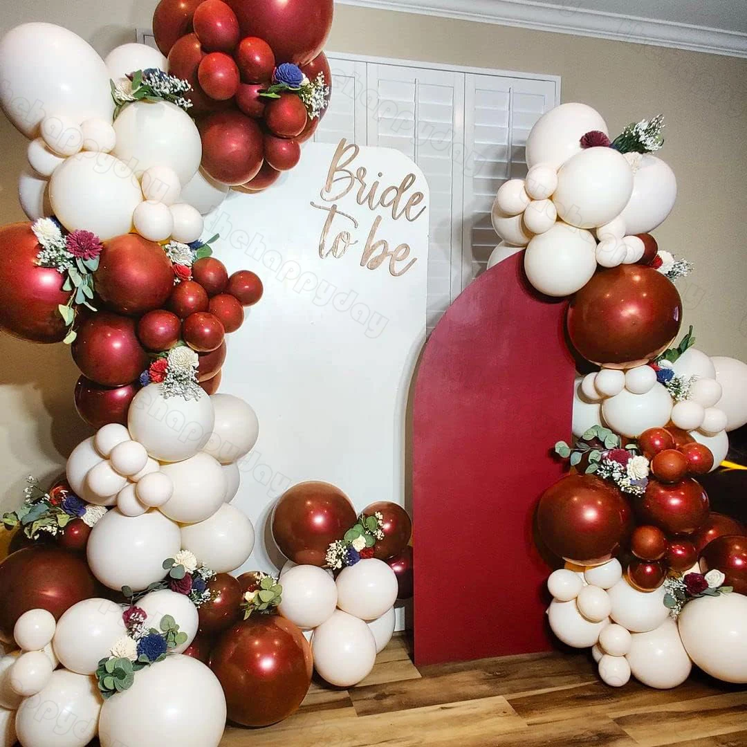 Bolas Navidad Rojas 143 Piezas De Globos De Látex Rojo Vino Burdeos, Kit De  Arco De Guirnalda, Globo 4D Rojo Rosa Para Decoración De Fiesta De  Cumpleaños De Boda, Recuerdo De Baby, image size:1080x1080