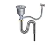 Sinks Filter Basket Drains Wash Basin Undermount Stainless Steel Drainpipe Stainless Steel Drainer for Kitchen Bathroom Fittings 3