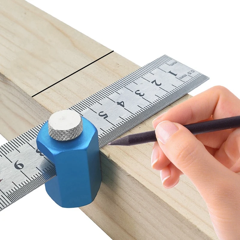 Framing Square With Holder-Carabiner Stair Guages Knobs Framing Tool Rafter Gauge For Stair Stringer Layout Tool N24R