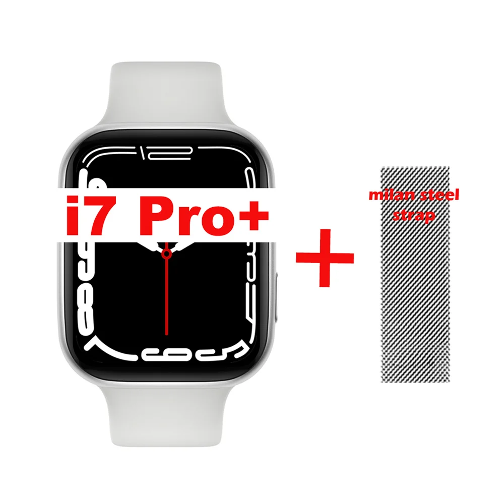 i7 Pro+ Smart Watch Serie7 Bluethooth Call Heart Rate Blood Pressure Sleep Monitoring Long Life Battery Smartwatch for Men Women 